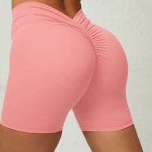 Cargar imagen en el visor de la galería, Leggings short fruncido V