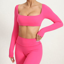 Cargar imagen en el visor de la galería, Crop top manga larga