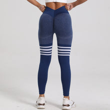 Cargar imagen en el visor de la galería, Legging push up cintura V con rayas