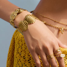 Cargar imagen en el visor de la galería, Pulsera de concha acanalada