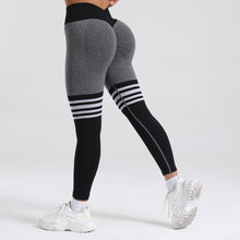Cargar imagen en el visor de la galería, Legging push up cintura V con rayas