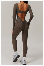 Cargar imagen en el visor de la galería, Long sleeve jumpsuit with pockets