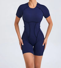 Cargar imagen en el visor de la galería, Mono corto espalda V con realce