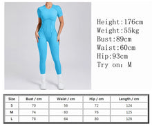 Cargar imagen en el visor de la galería, Mono largo espalda V con realce y manga corta