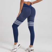 Cargar imagen en el visor de la galería, Legging push up cintura V con rayas