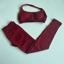 Cargar imagen en el visor de la galería, Set deportivo legging +bra corto