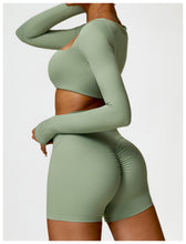 Cargar imagen en el visor de la galería, Conjunto de 2 piezas (short + crop top)