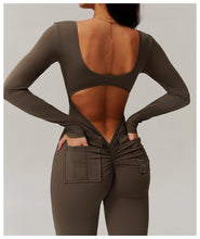 Cargar imagen en el visor de la galería, Long sleeve jumpsuit with pockets