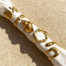 Cargar imagen en el visor de la galería, Anillo Ola dorada
