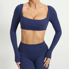 Cargar imagen en el visor de la galería, Crop top manga larga