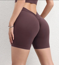 Cargar imagen en el visor de la galería, Leggings short fruncido V