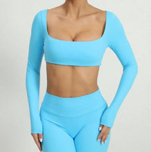 Cargar imagen en el visor de la galería, Crop top manga larga