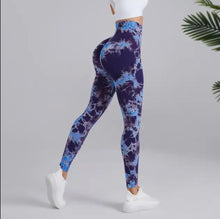 Cargar imagen en el visor de la galería, Legging tie dye mármol