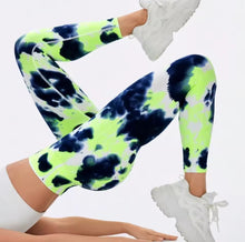Cargar imagen en el visor de la galería, Legging tie dye mármol