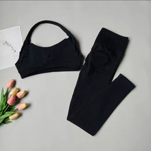 Cargar imagen en el visor de la galería, Set deportivo legging +bra corto
