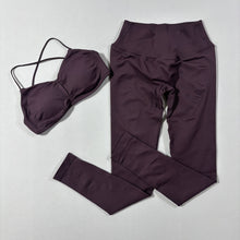 Cargar imagen en el visor de la galería, Set legging + top fruncido