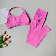 Cargar imagen en el visor de la galería, Set deportivo legging +bra corto