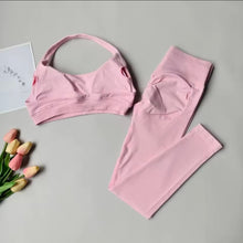 Cargar imagen en el visor de la galería, Set deportivo legging +bra corto