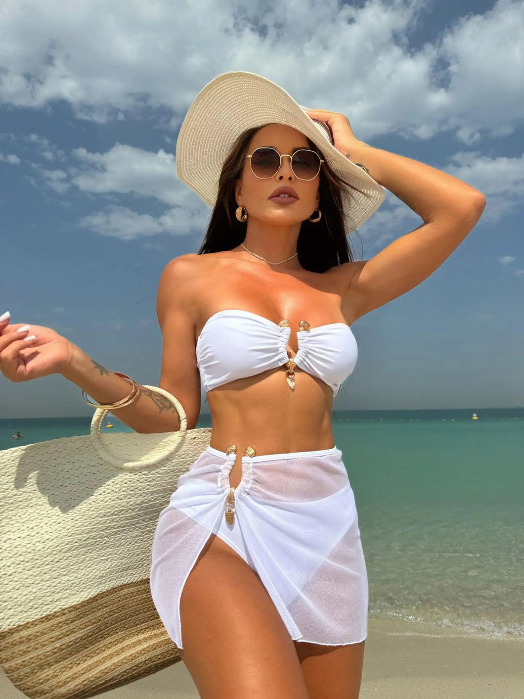 Traje de baño de 3 piezas