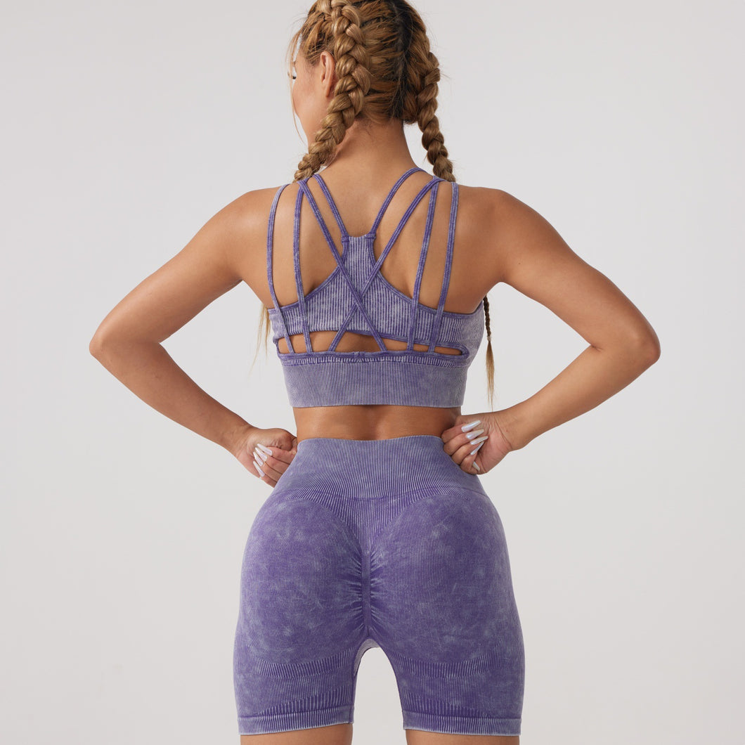 Conjunto de yoga deslavado