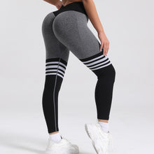 Cargar imagen en el visor de la galería, Legging push up cintura V con rayas
