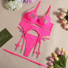Cargar imagen en el visor de la galería, Pink heart lingerie
