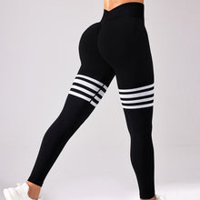 Cargar imagen en el visor de la galería, Legging push up cintura V con rayas
