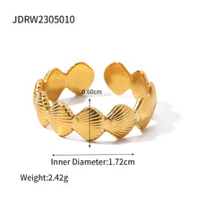 Cargar imagen en el visor de la galería, Anillo Ola dorada
