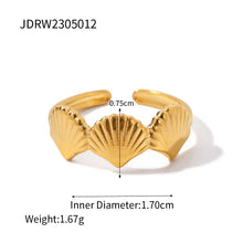 Cargar imagen en el visor de la galería, Anillo Ola dorada

