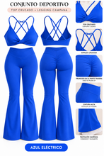 Lade das Bild in den Galerie-Viewer, Bloom fit ( top corto + leggings campana)
