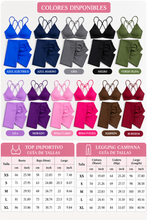 Lade das Bild in den Galerie-Viewer, Bloom fit ( top corto + leggings campana)
