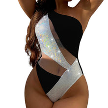 Cargar imagen en el visor de la galería, Bañador plata y con transparencia
