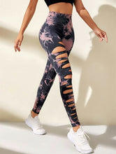 Cargar imagen en el visor de la galería, Leggings tie dye rasgado estilo 1
