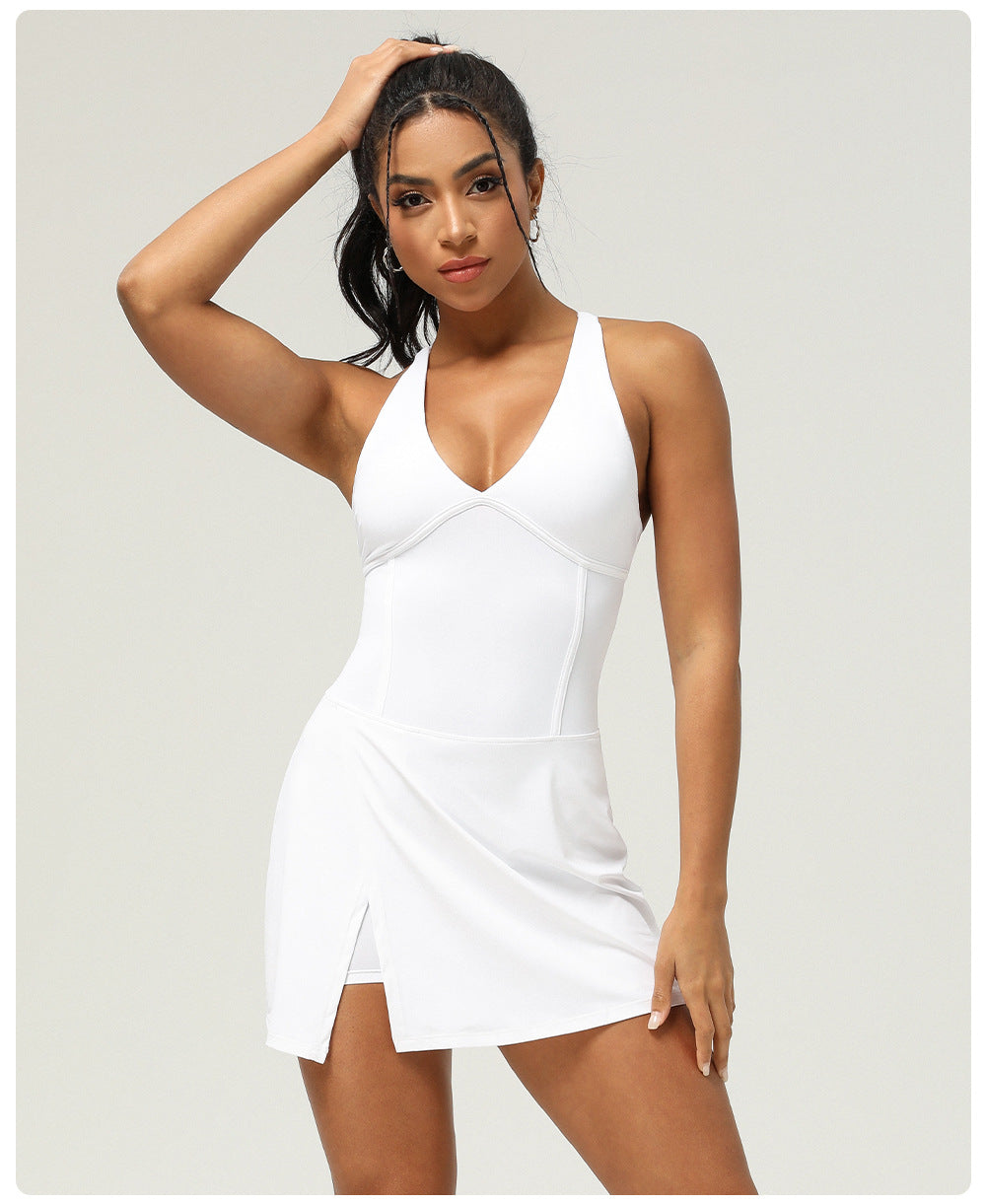 Vestido corto con short