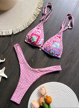 Cargar imagen en el visor de la galería, Bikini de cuadros colorido
