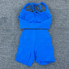 Cargar imagen en el visor de la galería, Set corto con bolsillos y tiras cruzadas
