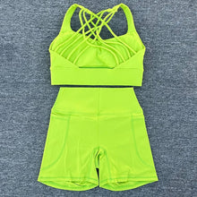 Cargar imagen en el visor de la galería, Set corto con bolsillos y tiras cruzadas
