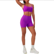 Cargar imagen en el visor de la galería, Power Fit Purple (bra + shorts)
