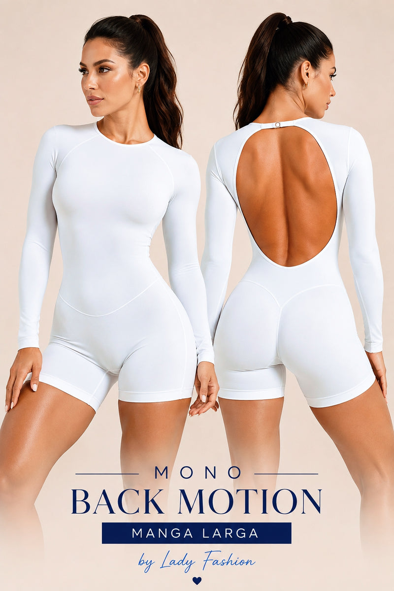 Mono Back Motion Manga Larga