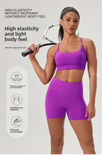 Cargar imagen en el visor de la galería, Power Fit Purple (bra + shorts)
