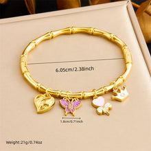 Cargar imagen en el visor de la galería, Pulsera rígida con charms
