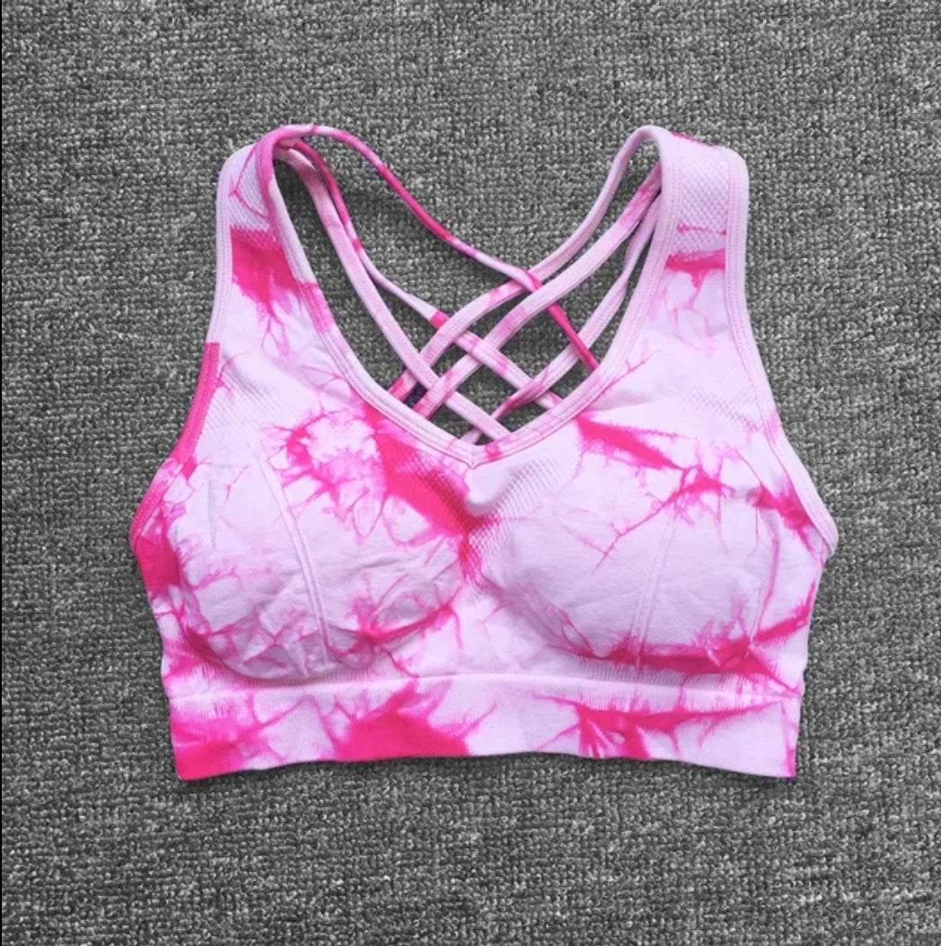 Tie dye bra