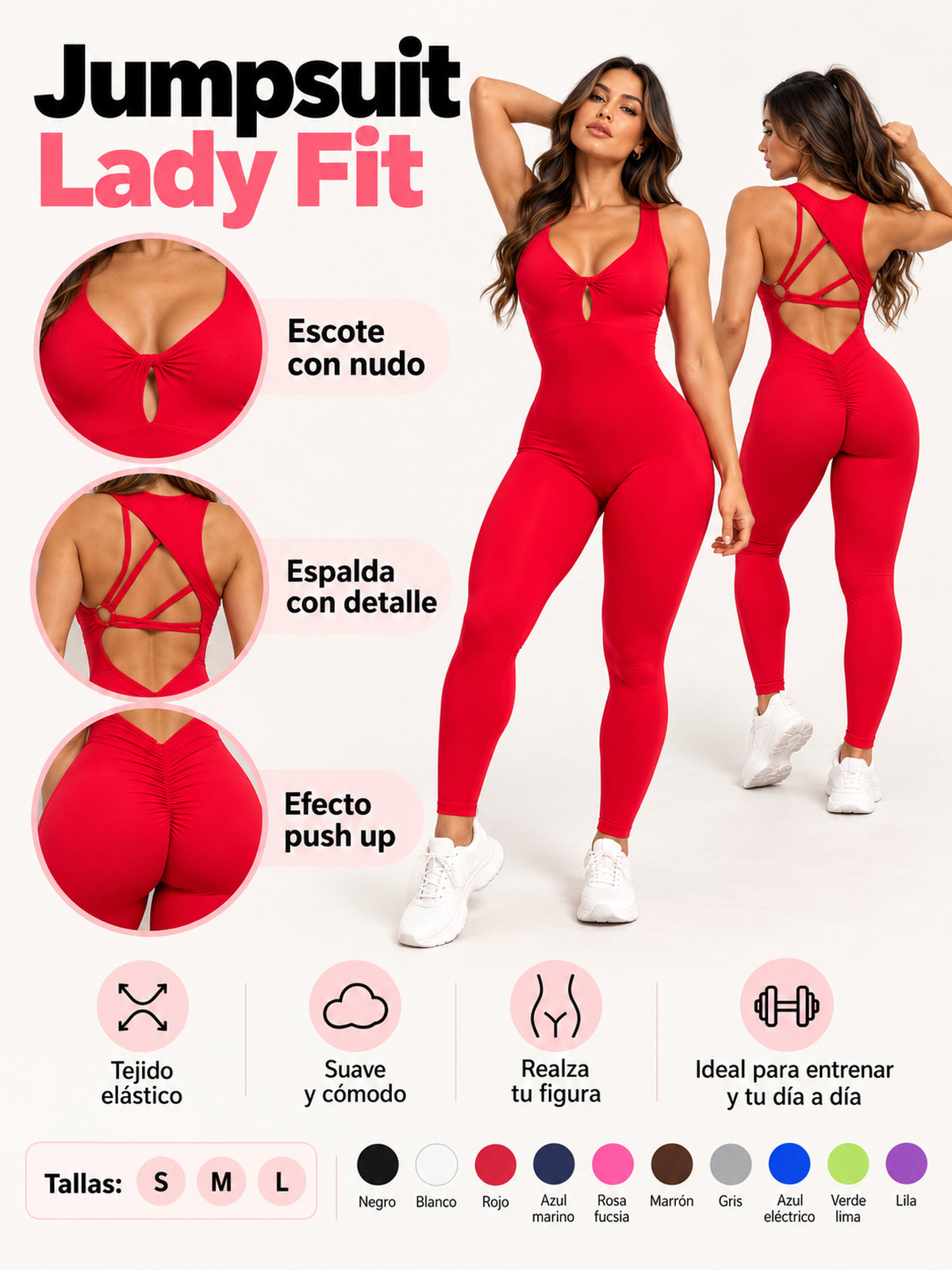 Jumpsuit Lady fit: Detalles adicionales