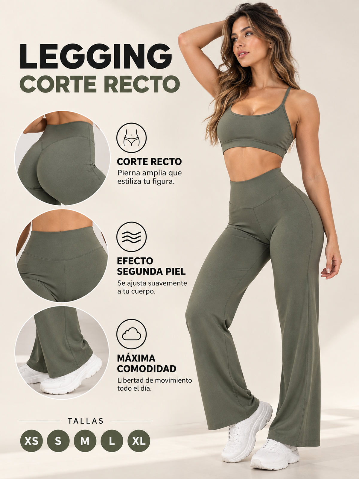 Legging corte recto.: Detalles adicionales